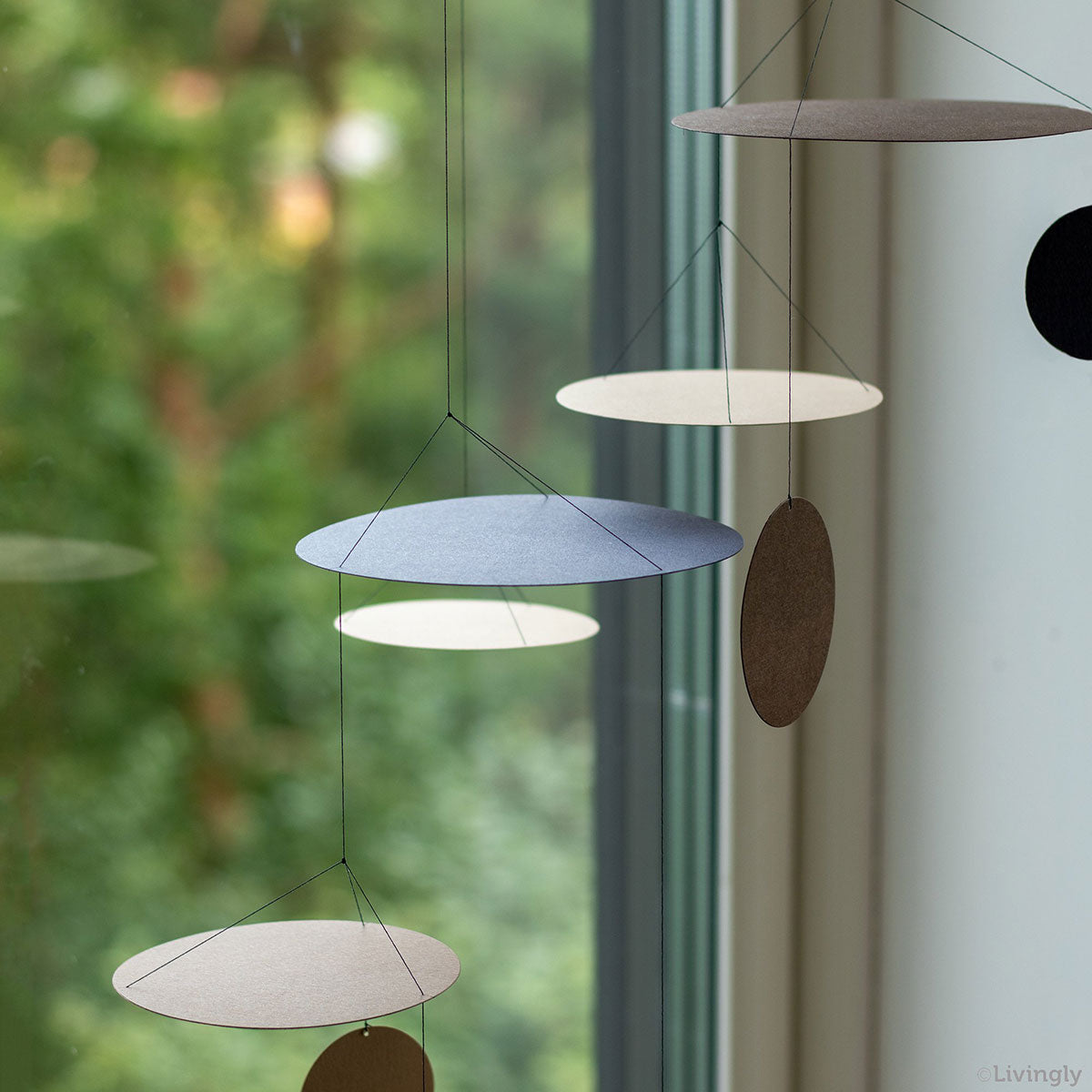 Livingly リビングリー ペーパーモビール ( UFO / ブラウン )｜北欧雑貨