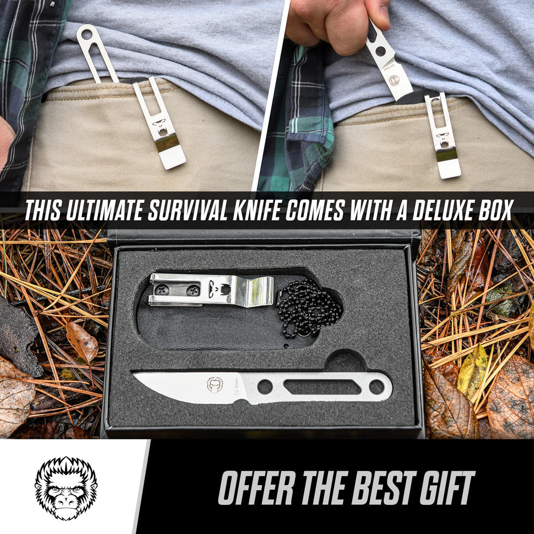 The Scalpel All-Steel Survival Knife Giftset for Outdoors