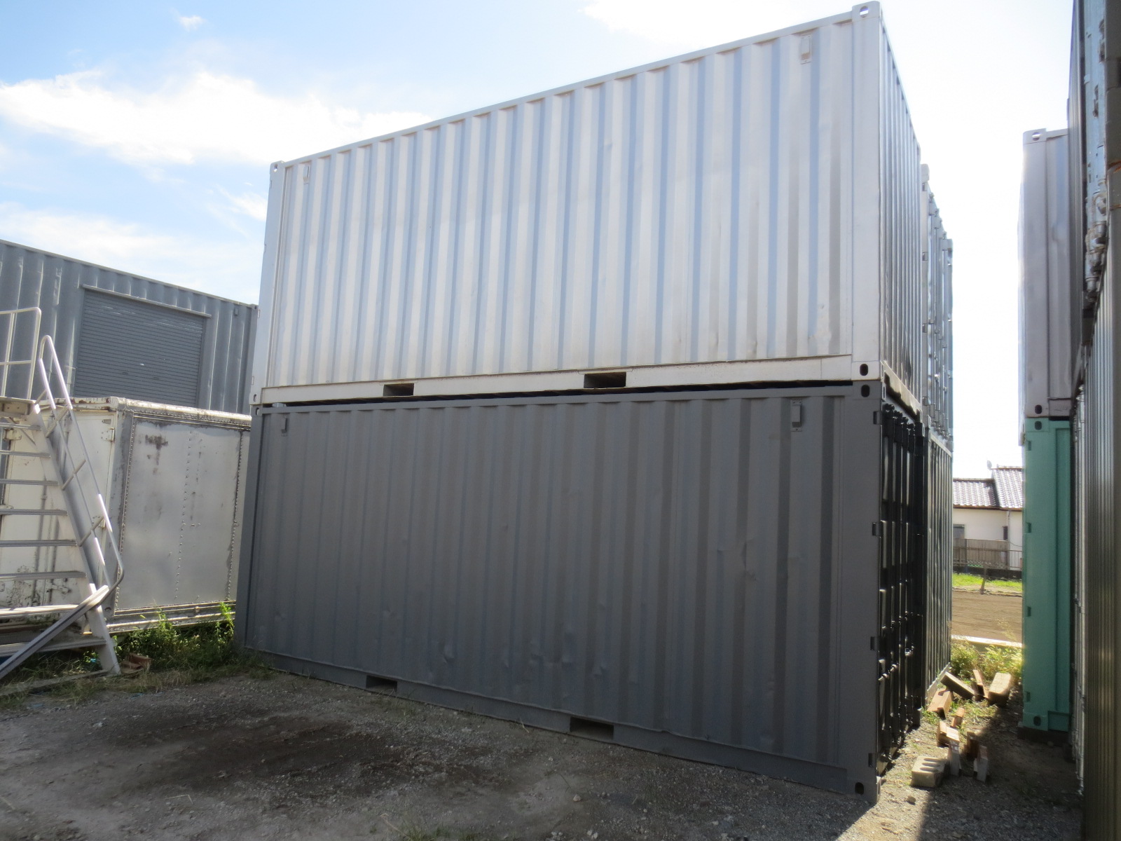 中古海上コンテナ、使い勝手抜群の20F！安心の修理・塗装済み商品。