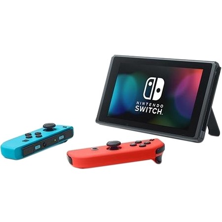 Nintendo Switch with Neon Blue and Neon Red Joy-Con (045496452629