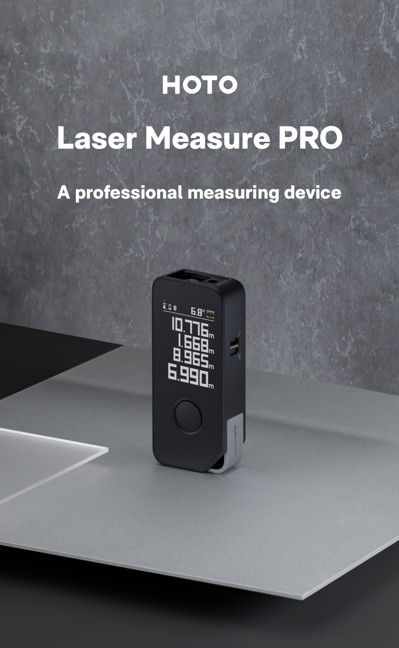 HOTO Laser Measuring Tool Pro - 164 Ft Ultra-Long Laser Distance