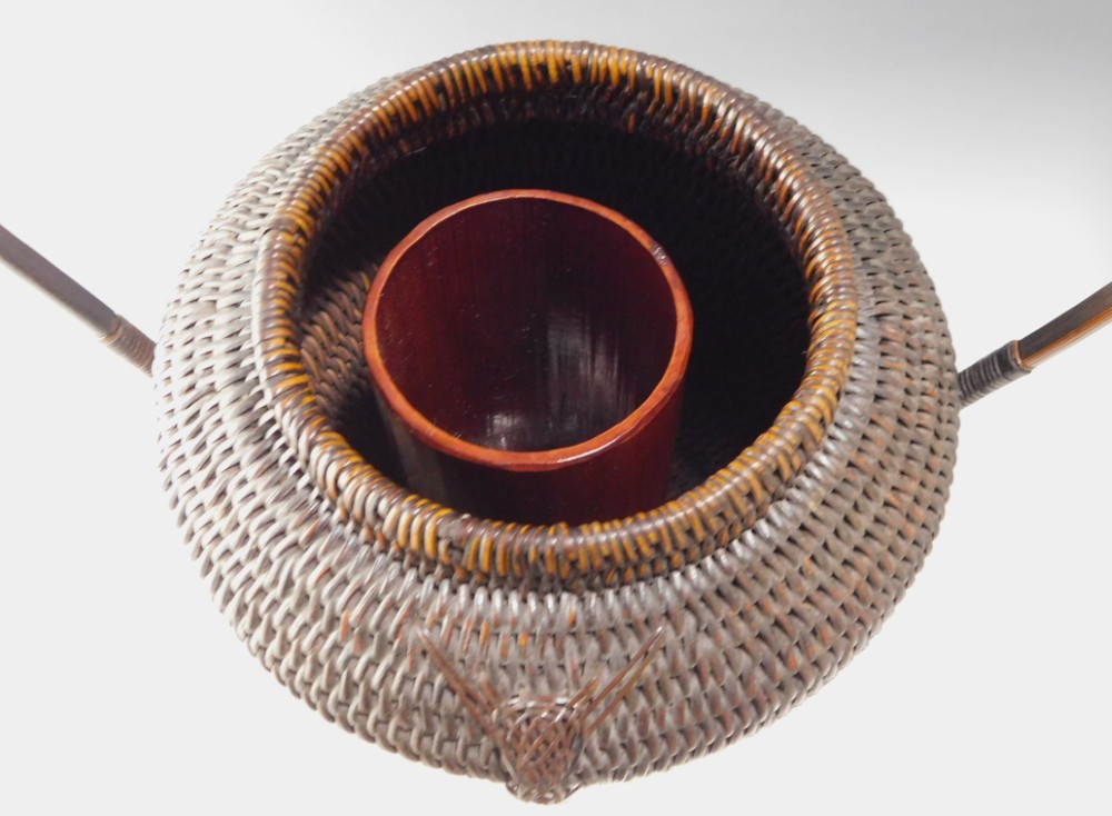 安藤竹良斎 極 唐物 藤組手付南京玉入篭 | いとう鳳凰堂古美術店