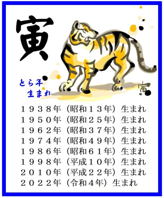 2026年 トラ年（寅年）生まれの運勢 干支占い 四柱推命・手相・易占