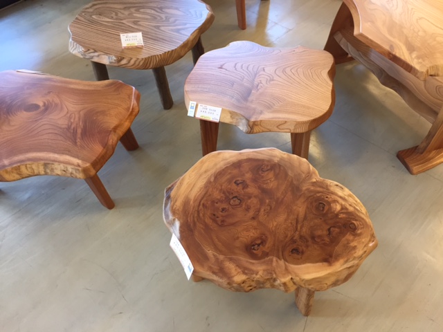 一枚板ちゃぶ台を ショップに掲載しました！ | 一枚板テーブル 家具