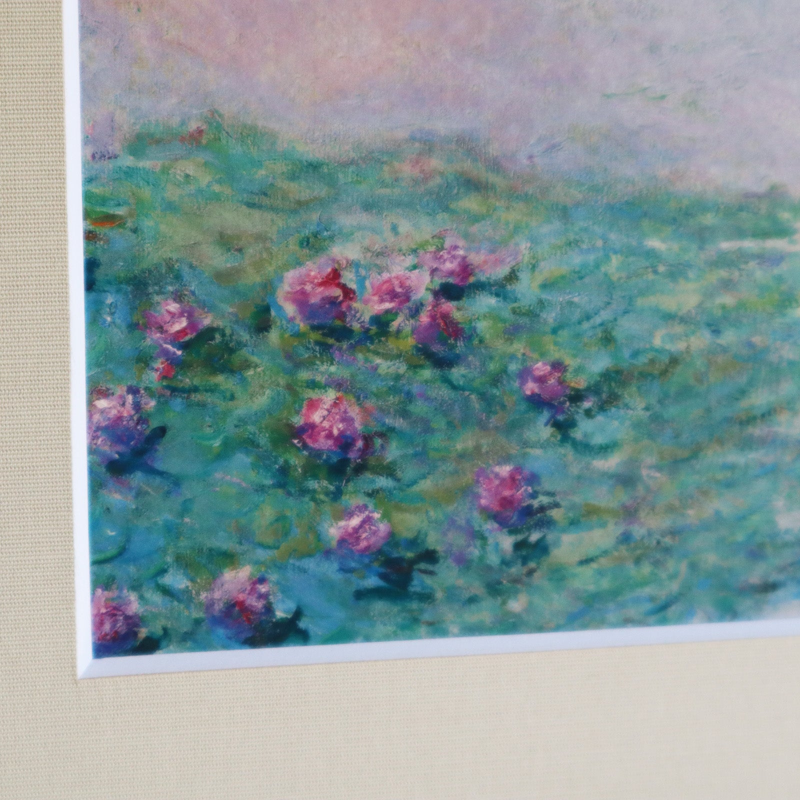 クロード・モネ 「睡蓮 1907年」アートポスター（フレーム付き