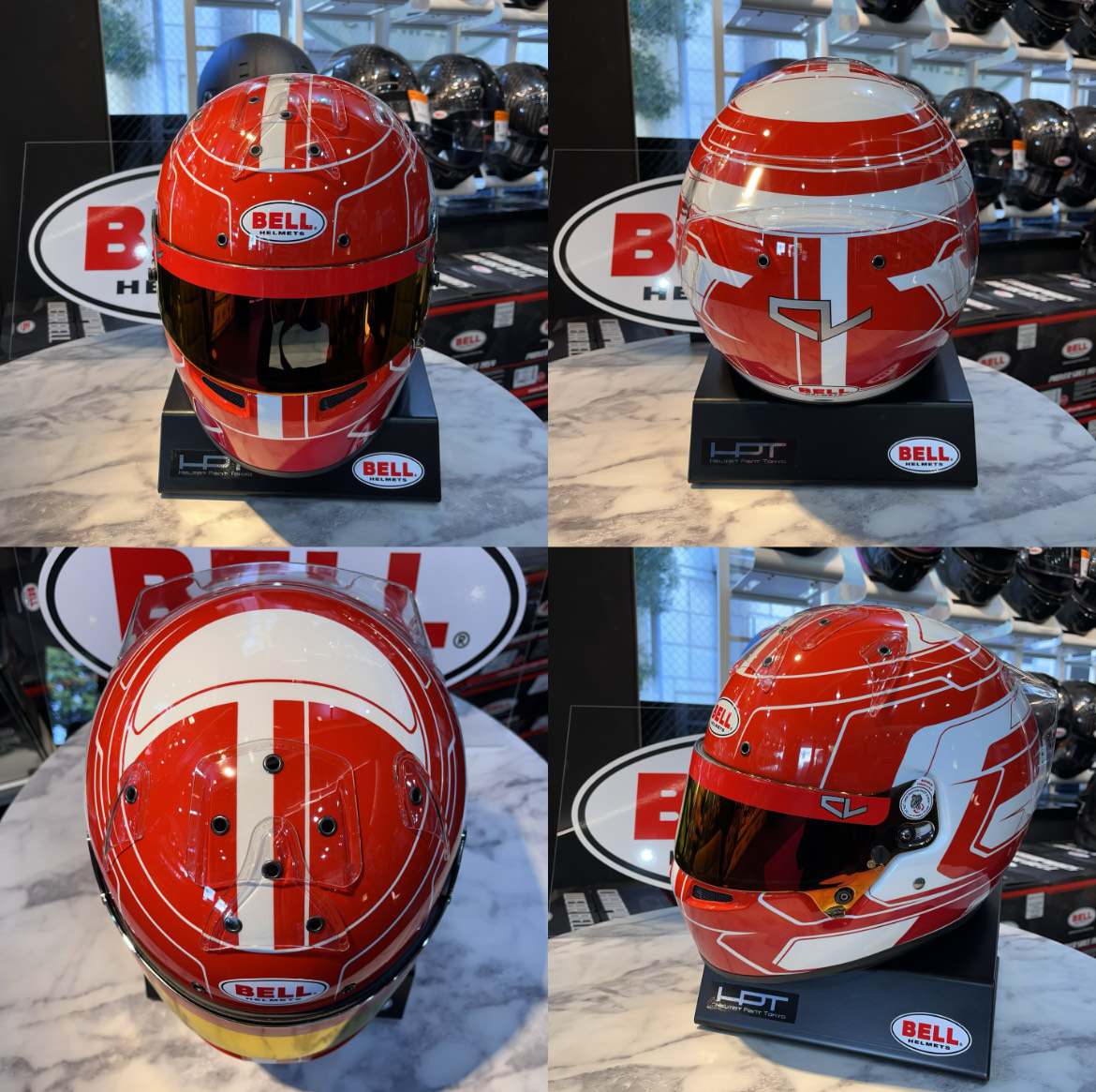 カート用 BELLヘルメット | ペイント “KC7-CMR CHARLES LECLERC