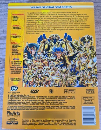 Dvd Box Cavaleiros Do Zodíaco Fase Santuário Vol 09, 10 E 11
