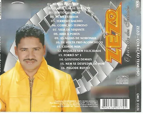 Cd - Zezo - O Príncipe Dos Teclados - Volume 13 | MercadoLivre