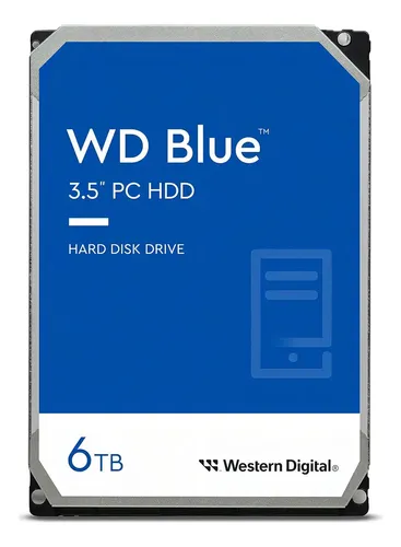 Western Digital Disco Rígido Interno Wd Blue Pc 6tb - 5400 Rpm