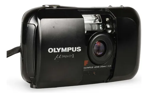 Câmera Analógica 35mm Olympus Mju 1 Preto | MercadoLivre