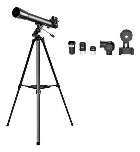 Telescopio Refrator Azimutal 70070 70az Greika Bm70070s Cor Preto