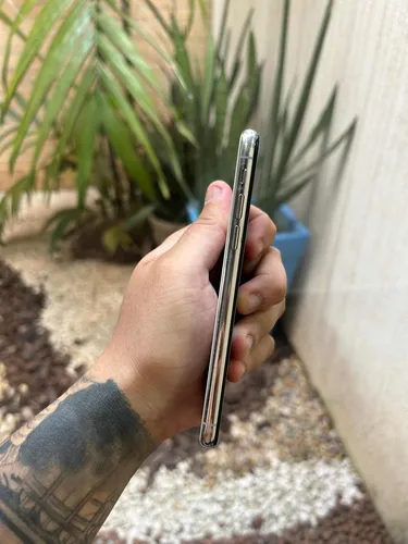 Apple Iphone X (64gb) - Branco Perfeito + Brindes Prateado