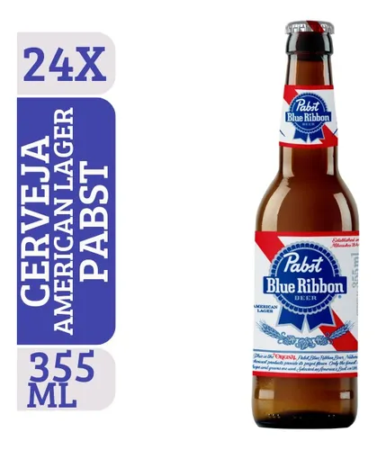 Cerveja Pabst Blue Ribbon 355ml Long Neck (24un) | MercadoLivre
