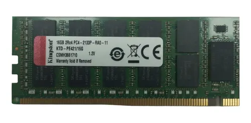 Memória Ram 16gb Ddr4 2133mhz Kingston Ktd-pe421/16g | MercadoLivre
