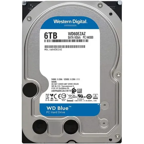 Unidade de disco rígido Western Digital Wd de 6 TB WD60eZaz, azul