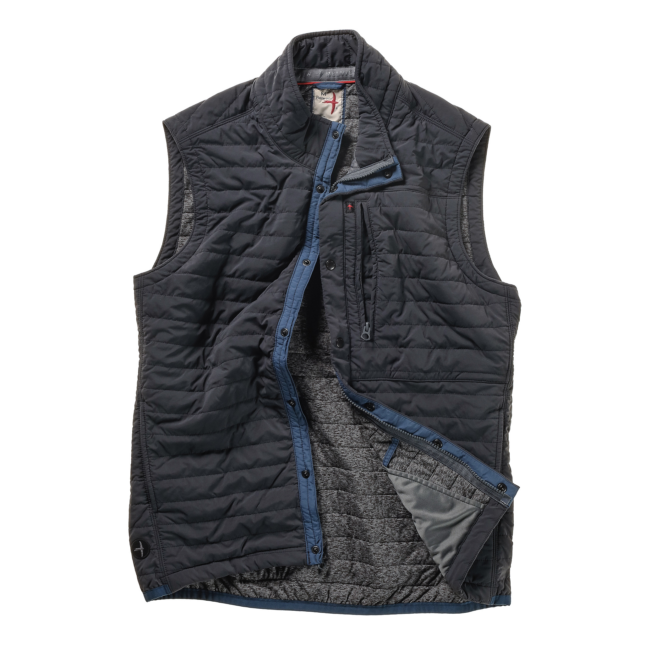 Relwen Windzip Vest - Exclusive - Midnight | Vests | Huckberry