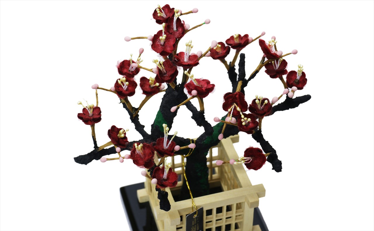 花 繭玉細工 紅白梅 3号 - 人形舗 福順号オンラインショップ | 雛人形