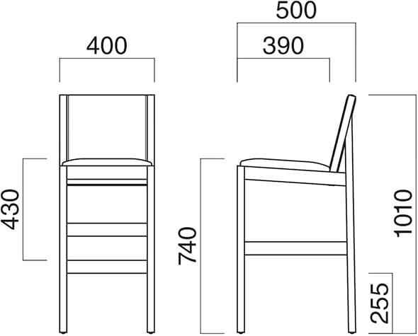 アンカスタンド｜クオン（オーツー）のカウンターチェア