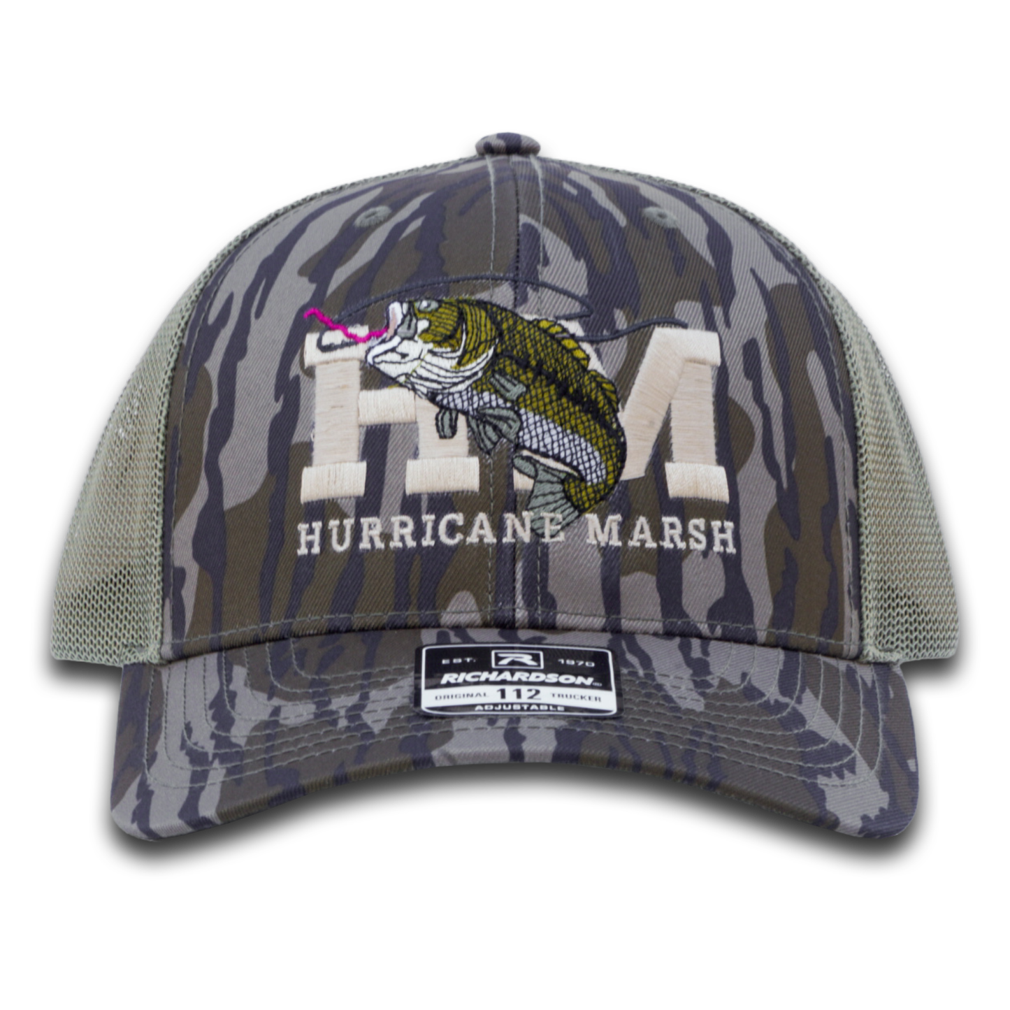 The Bass Richardson 112 Hat - Mossy Oak Bottomland – Hurricane