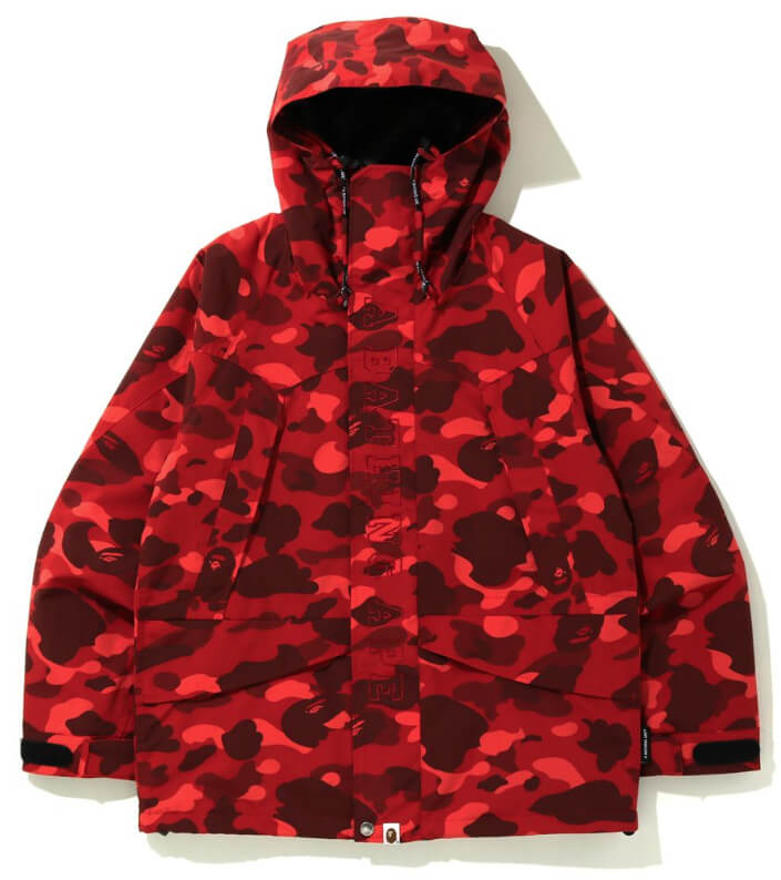 BAPE｜スノーボードジャケット等がカラーカモを纏って2020/1/18発売