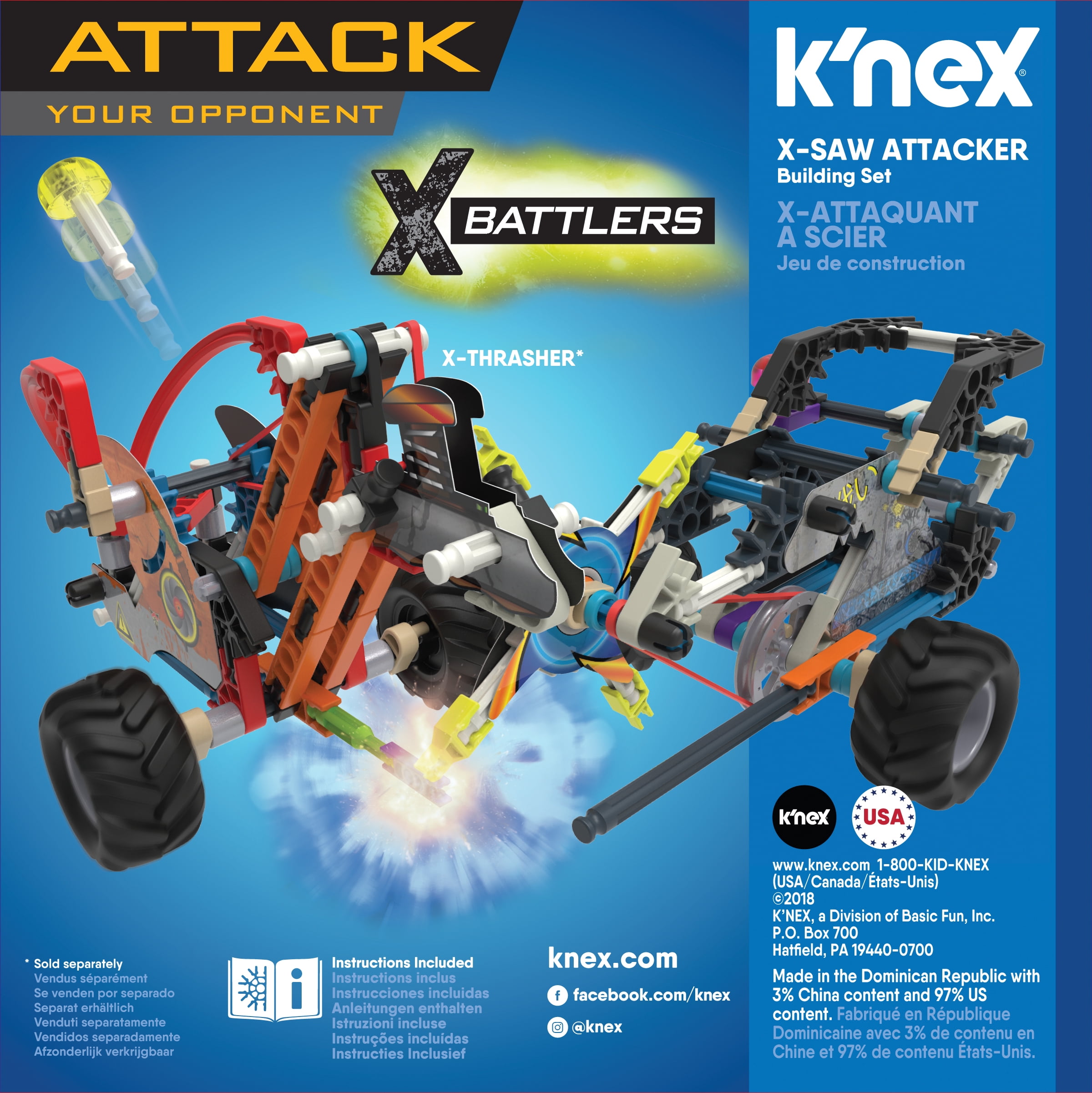 K'NEX X-Battlers X-Trasher Building Set - Walmart.com