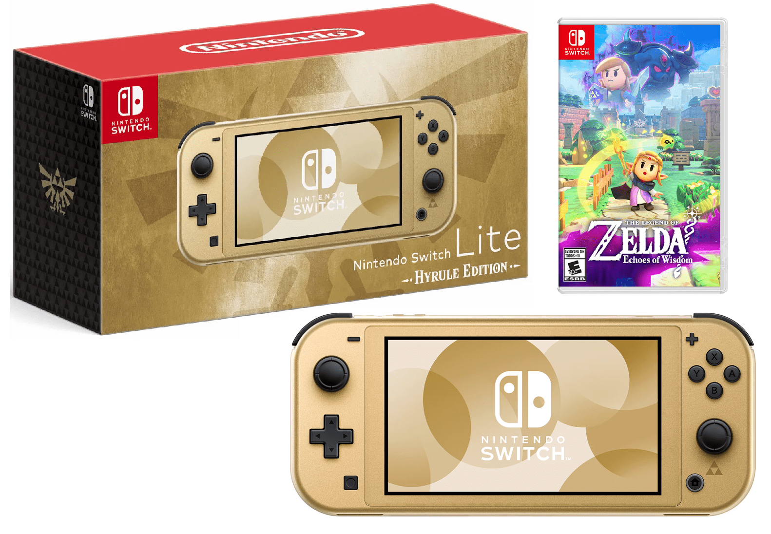 Nintendo Switch Lite Hyrule Edition, Handheld Gaming System, Gold