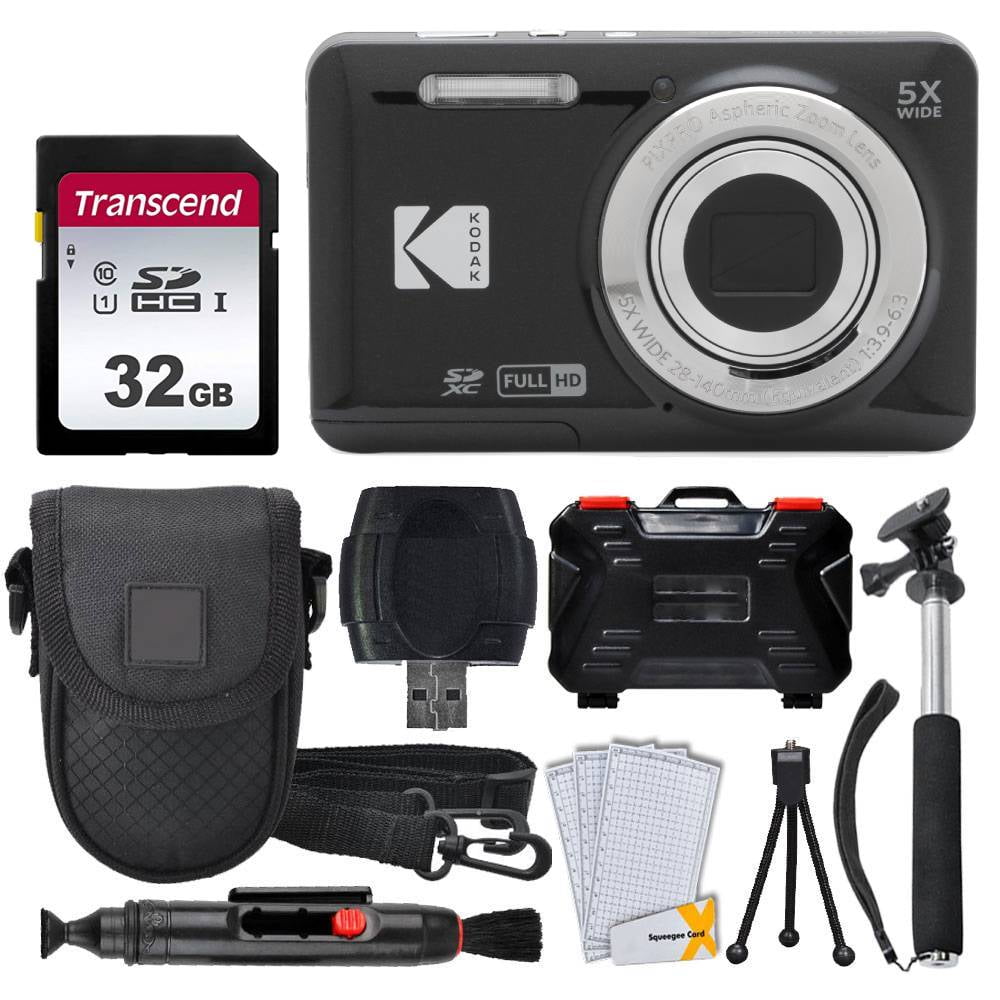 Kodak PIXPRO FZ55 Easy Point & Shoot Digital Camera Bundle (Red) +