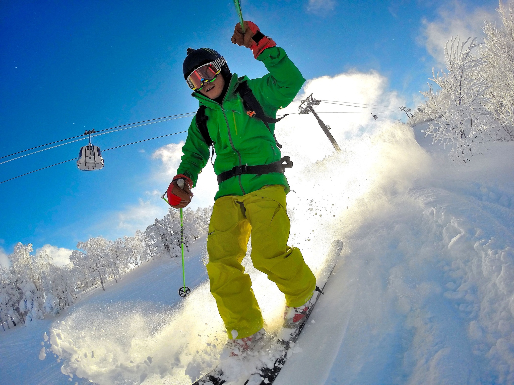 テレマークビンディングの取り付け位置について