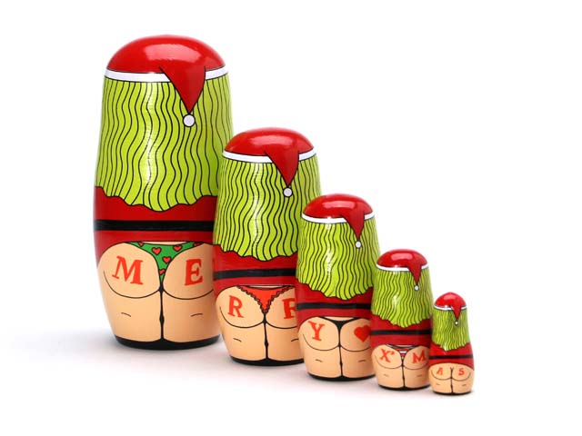 MIDORI KOMATSU サンタクロース マトリョーシカ Merry X'mas Diva