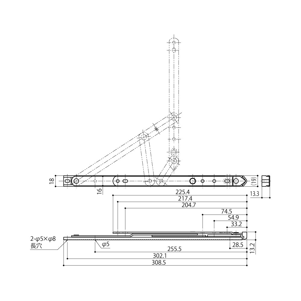 SD-12-OP｜6バーヒンジ｜中西産業（ナカニシ・Nakanishi