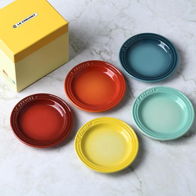 Le Creuset ル・クルーゼ ミニプレート 5枚入り レインボー ルクルーゼ