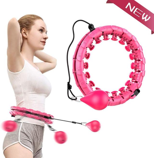 スマートフラフープ 取り外し可能 調整可能 自動回転 落ちない