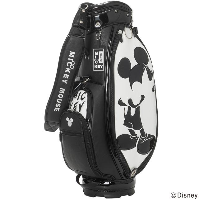 ディズニー Disney モノクローム ミッキーゴルフ キャディバッグの通販