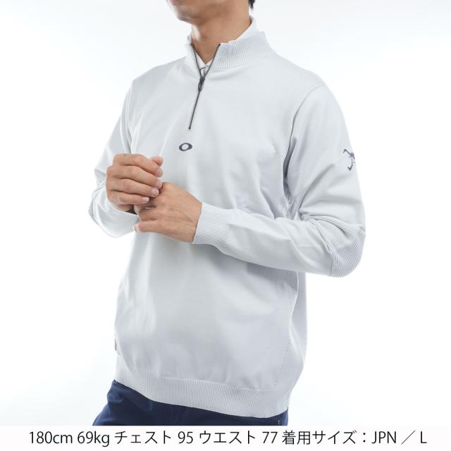オークリー OAKLEY スカル 2.0 ストレッチ ジップモックネックセーター