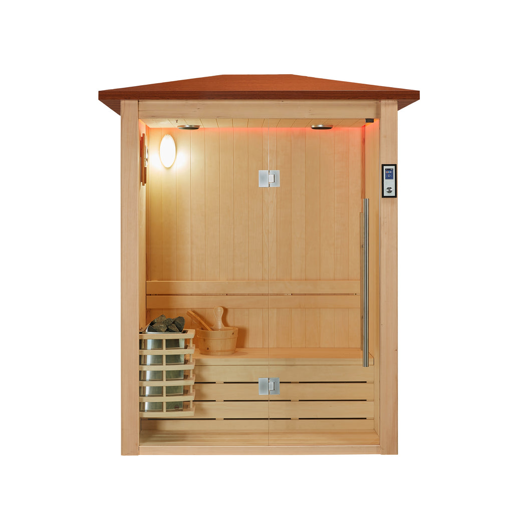 屋外サウナ | オープンスカイサウナ | 2人用 | J-WSD-1818LT