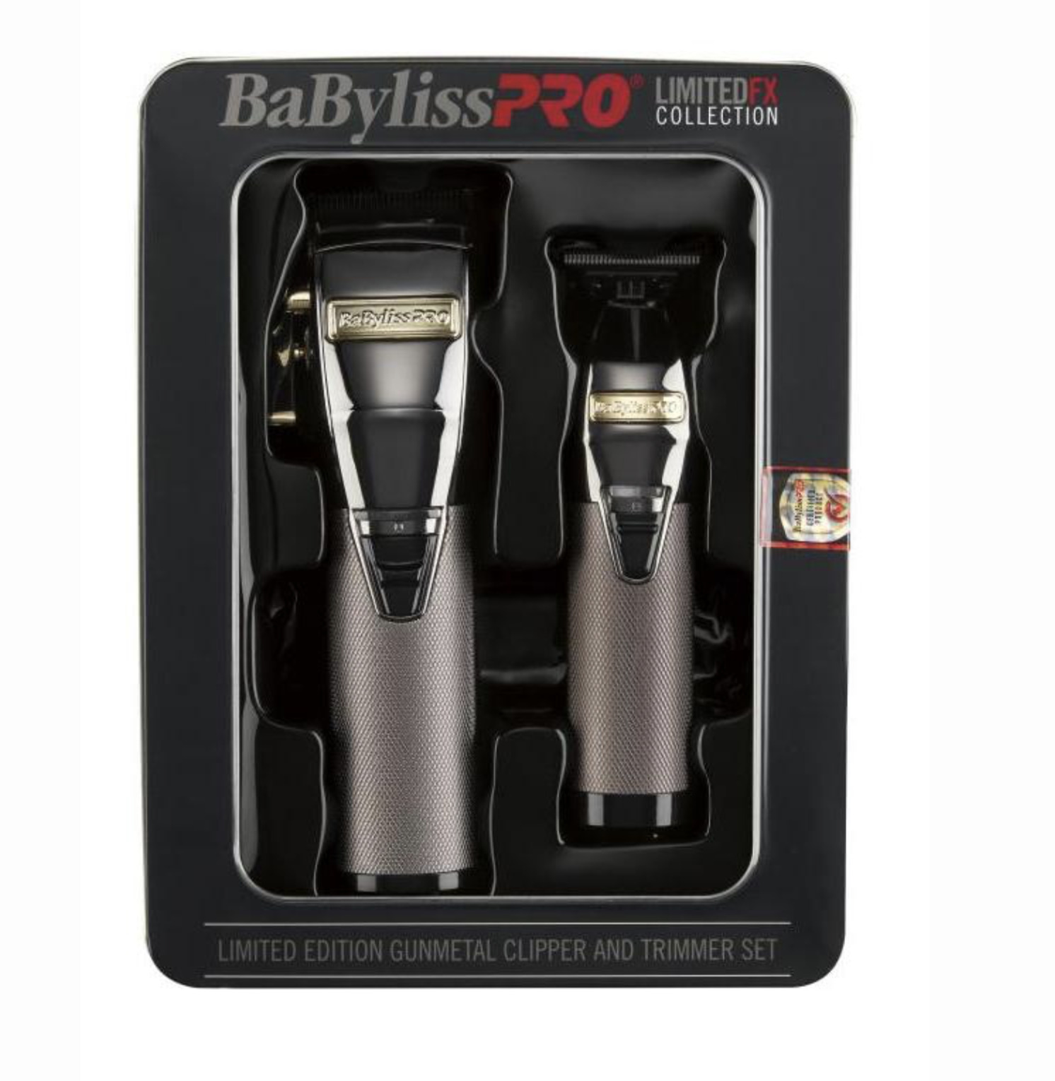 BaBylissPRO LimitedFX Collection Gunmetal Clipper & Trimmer Combo