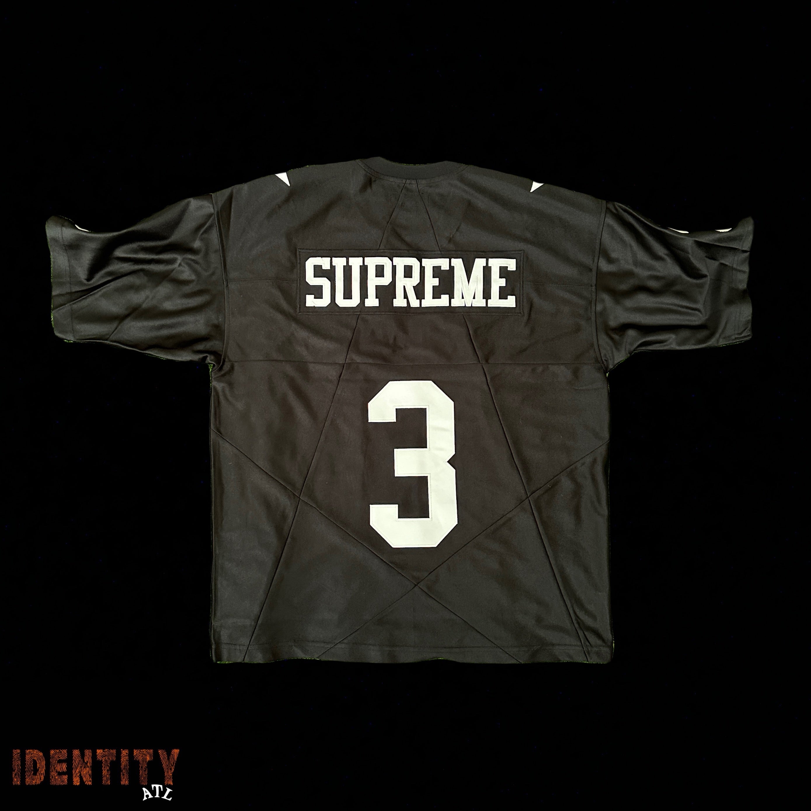 SUPREME STAR FOOTBALL JERSEY BLACK – identityatl