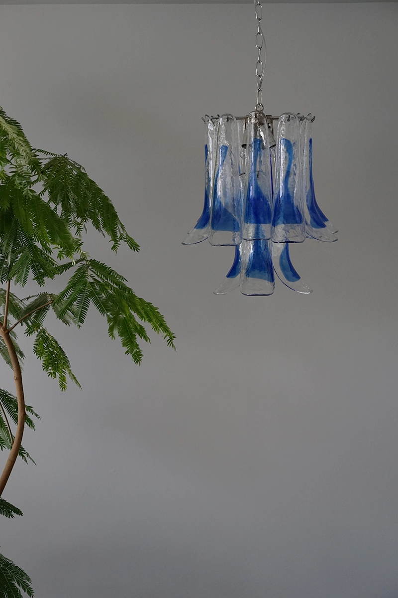 Mazzega ヴィンテージモダンシャンデリア照明 イタリアムラーノガラス