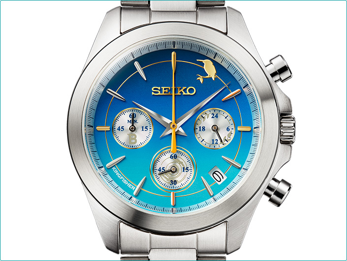 日本野鳥の会 創立90周年記念 翡翠ウオッチ セイコー／プレミアム