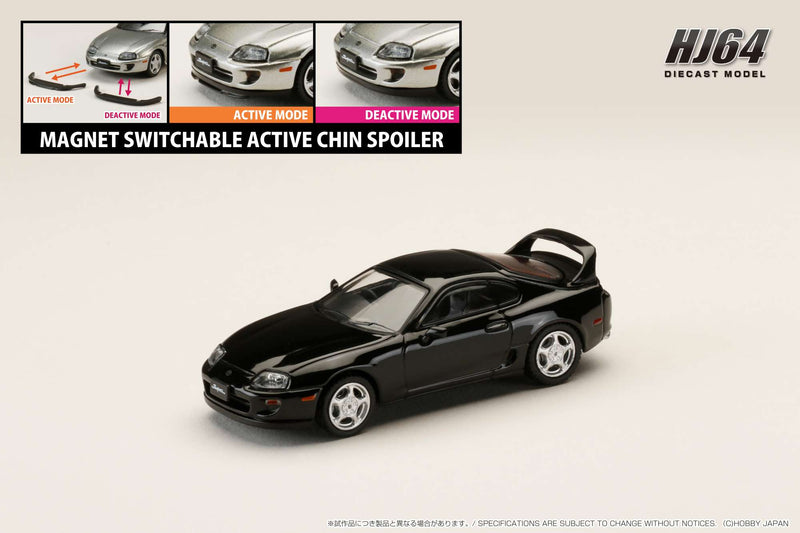 Hobby Japan HJ642042BK Toyota SUPRA RZ (JZA80) with Active Spoiler