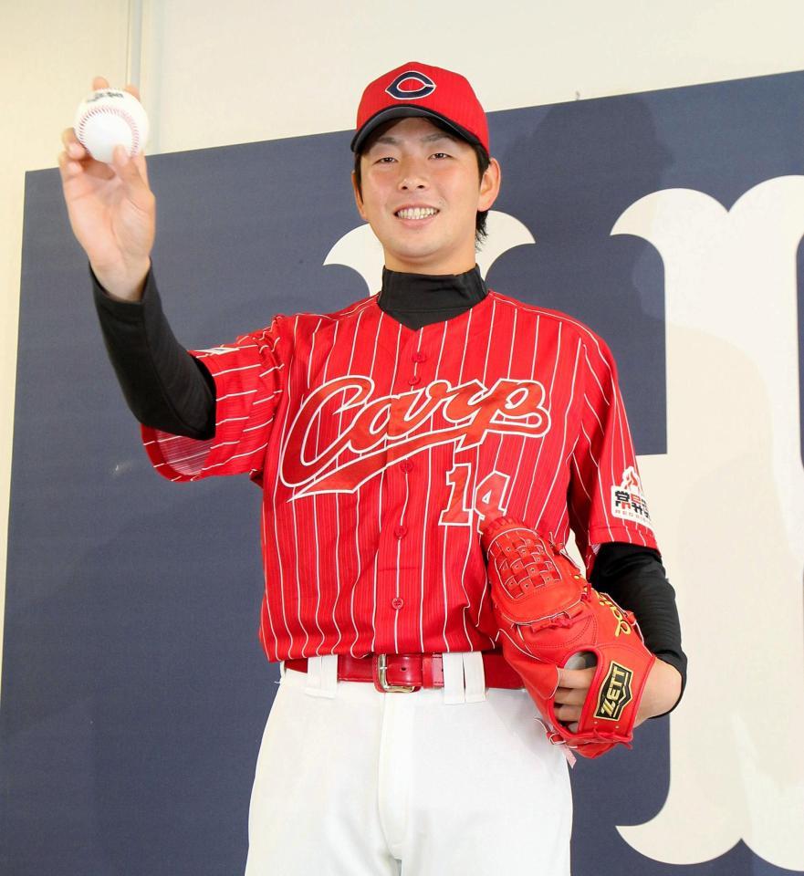 夏ユニは縦じま 大瀬良「新鮮」/カープ/デイリースポーツ online