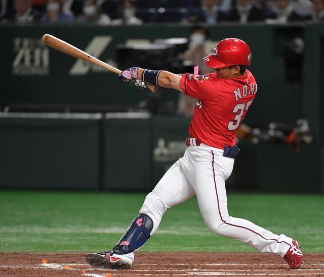 広島・野間 昇格即スタメンで大仕事 巨人・菅野から今季初安打が先制