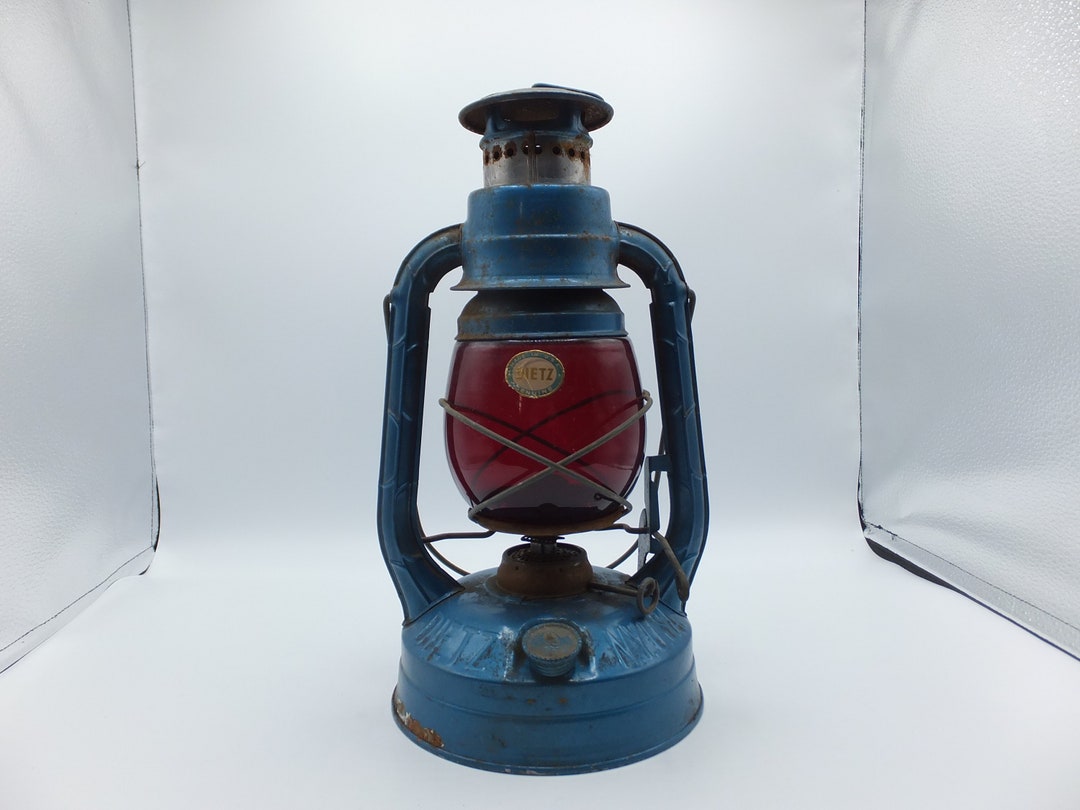 Vintage Dietz Little Wizard Kerosene Lantern With Red Globe - Etsy