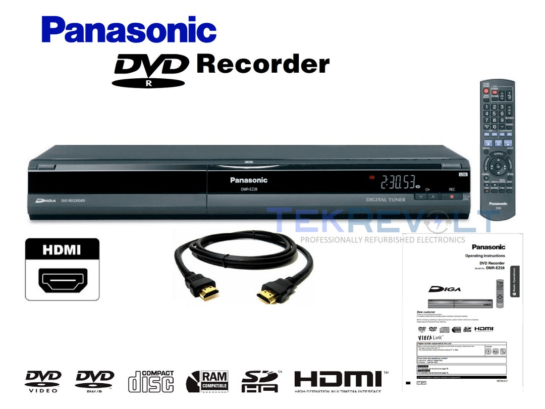 Panasonic DMR-EZ28 DVD Recorder 1080p Upconversion Digital Tuner