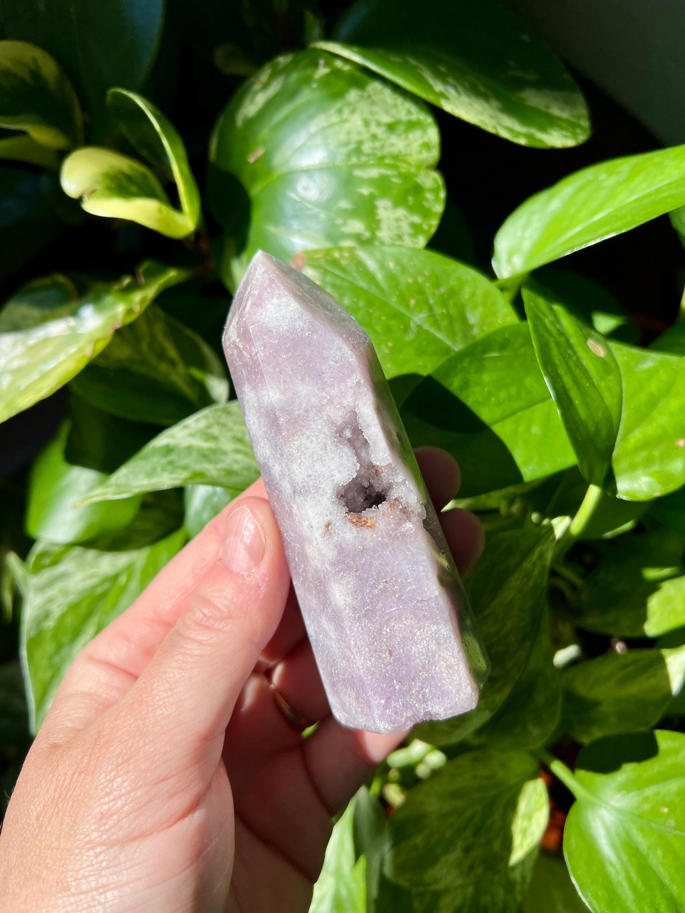 ドゥルージー ピンク アメジスト ポイント | ブラジル産アメジスト