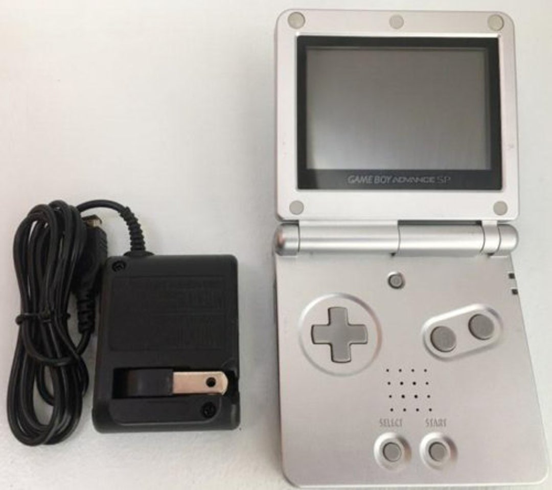 Authentic Nintendo Game Boy Advance SP - Platinum Silver - With