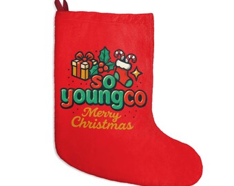 サンタクロースのストッキング、赤と緑のホリデーソックス、クリスマス