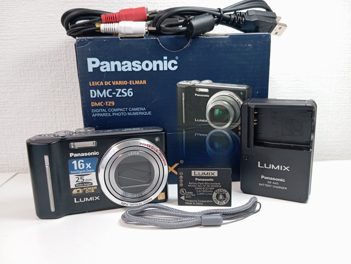 Camera Panasonic Lumix DMC-TZ9 (ZS6) Black 14.1 MP | eBay