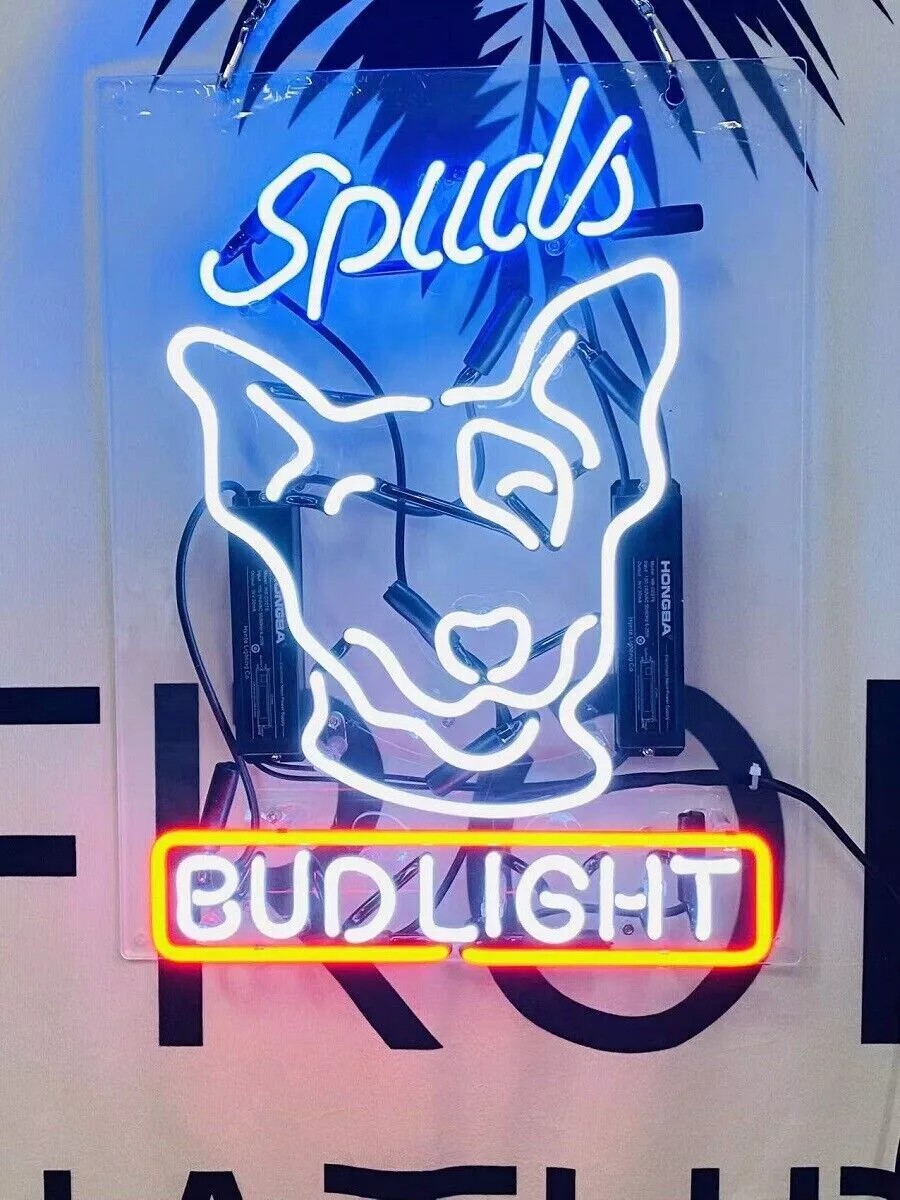 Bud Light Beer Spuds Mackenzie Acrylic 17