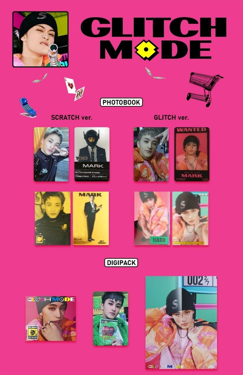 NCT Dream Glitch Mode official photo card Scratch Digipack ver